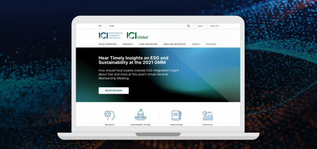 ICI Homepage Screenshot